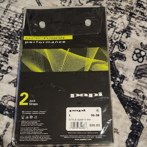 Papi Blue Microfusion Performance Jock Straps - Picture 2 of 3